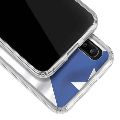 Puerto Rico Flag Galaxy A20 Clear Case